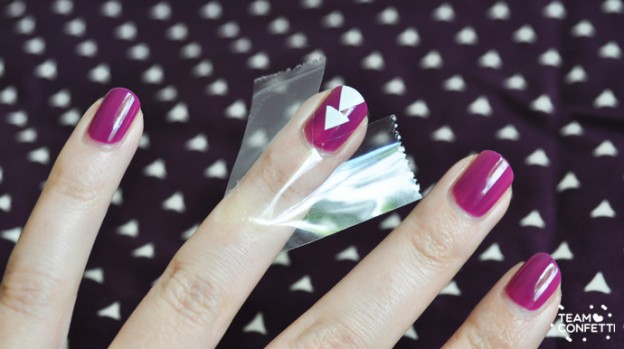 Nails of the week: Love triangle + tutorial.