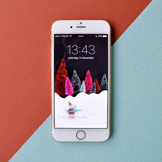 Kerst to go: Gratis kerstige telefoon wallpapers!