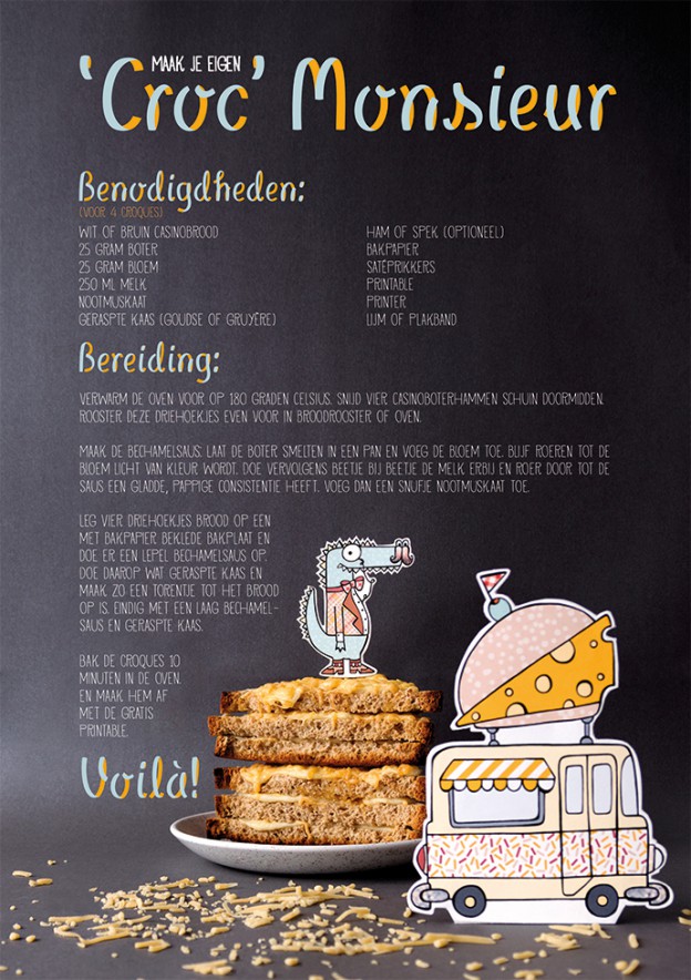 Recept: ‘Croc’ Monsieur (+ gratis printable!)