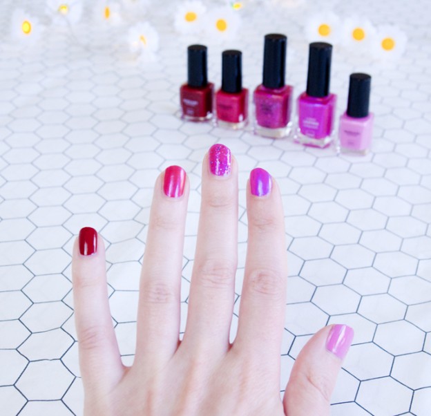 Easy peasy ombre roze nagels diy!