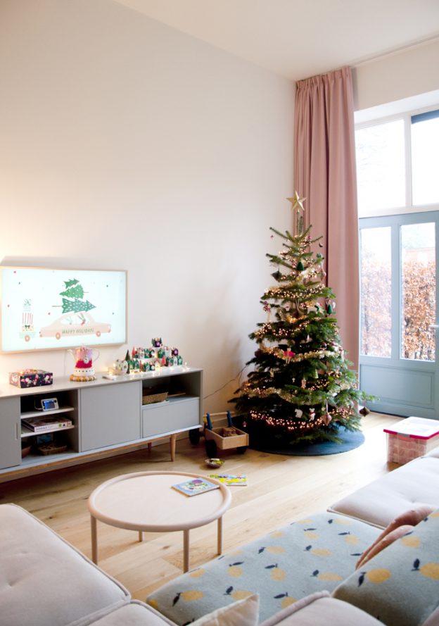 Awesome kerstdecoratie met minimale opbergruimte.