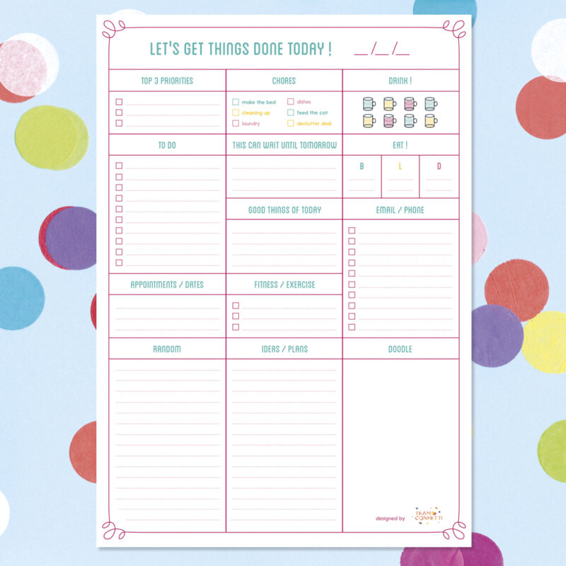 daily planner (digital download)