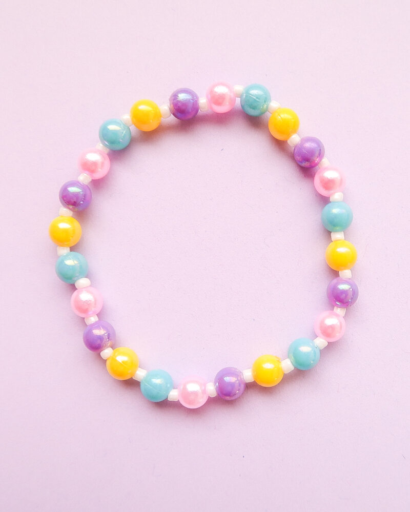 pearl bracelet - rainbow