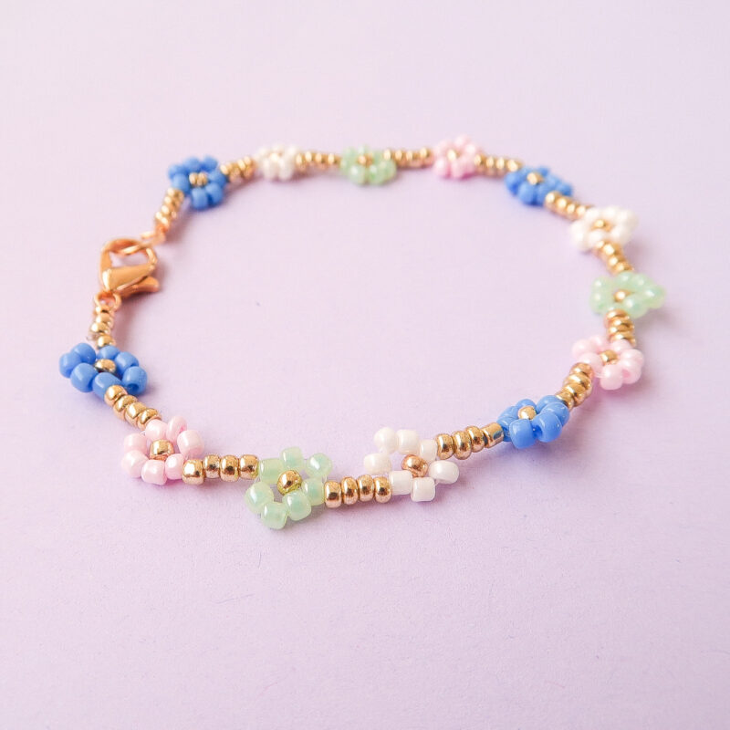 daisy bracelet - gold pastel - Afbeelding 2