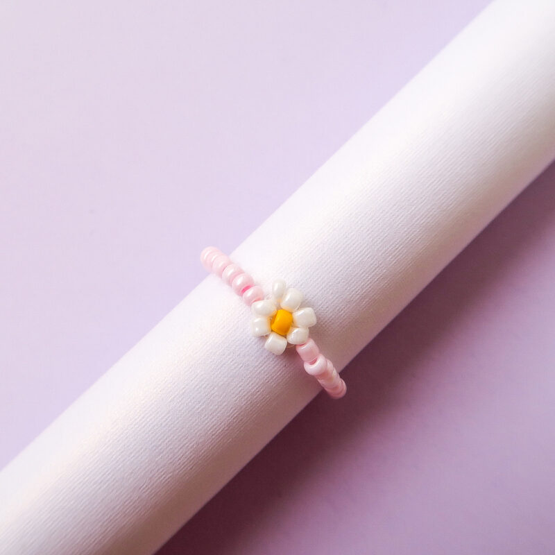 daisy ring - blush pink