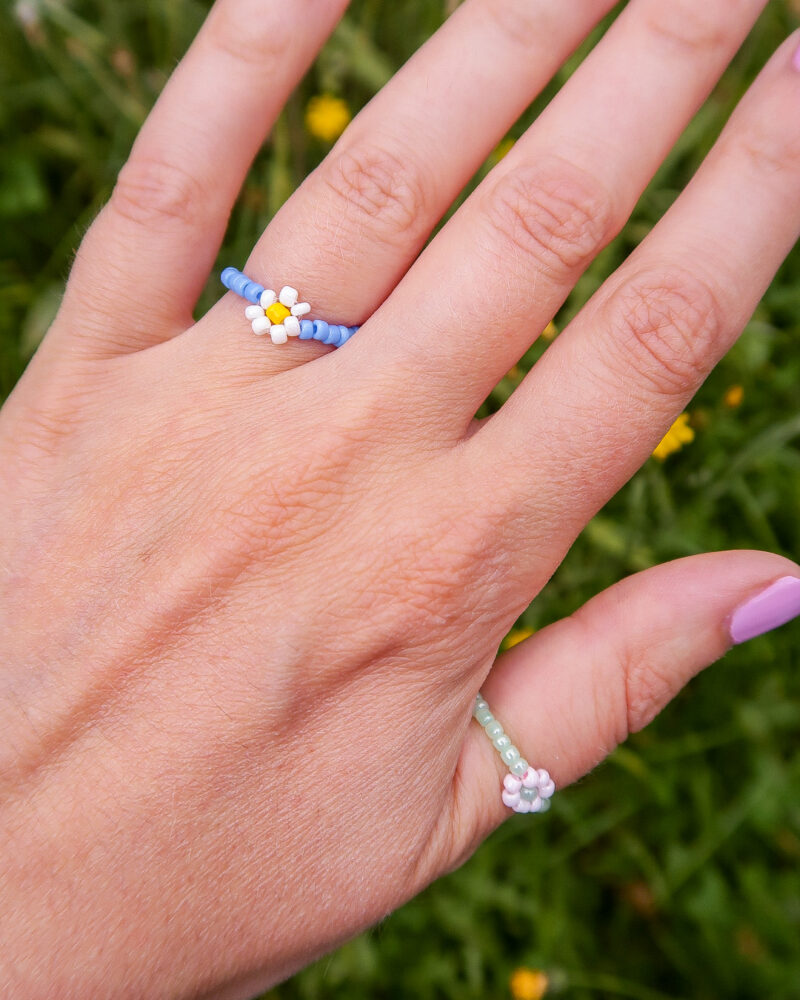 daisy ring - sky blue - Afbeelding 3