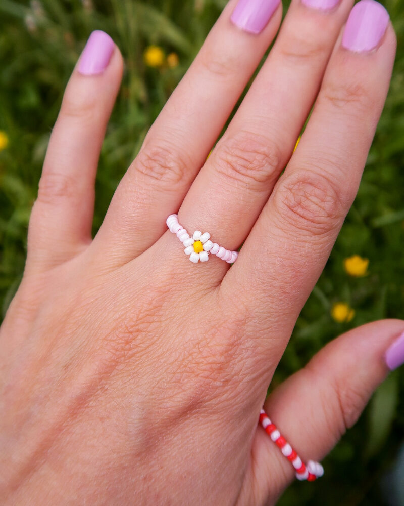 daisy ring - blush pink - Afbeelding 3