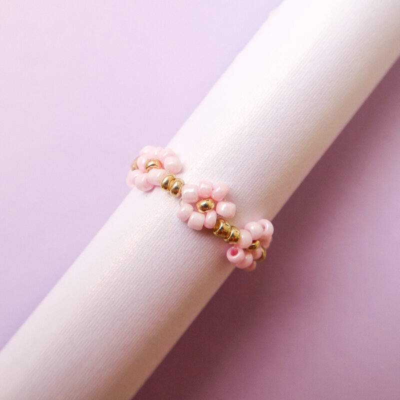 daisy ring - multi pink