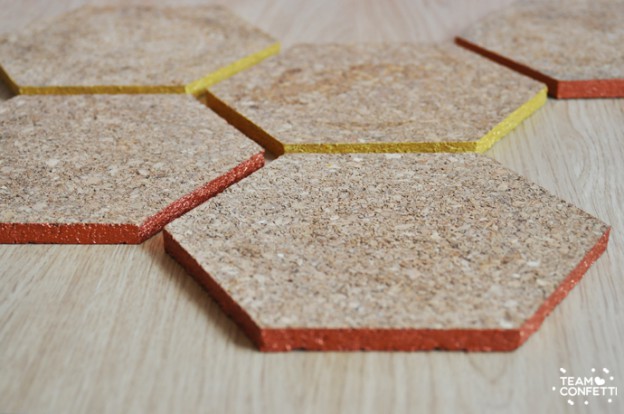 DIY Geometrische onderzetters.