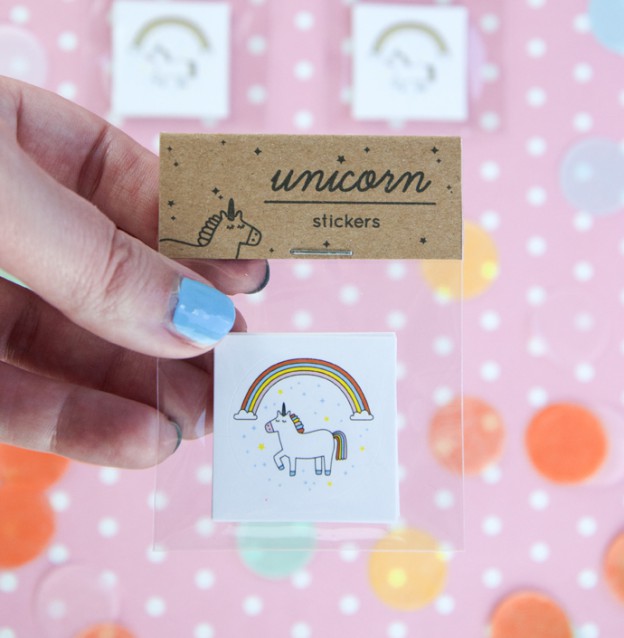 Webshop update: gratis unicorn stickers!