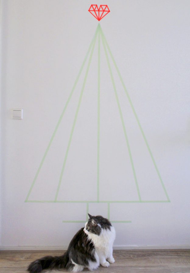 DIY kerstboom van washi tape!