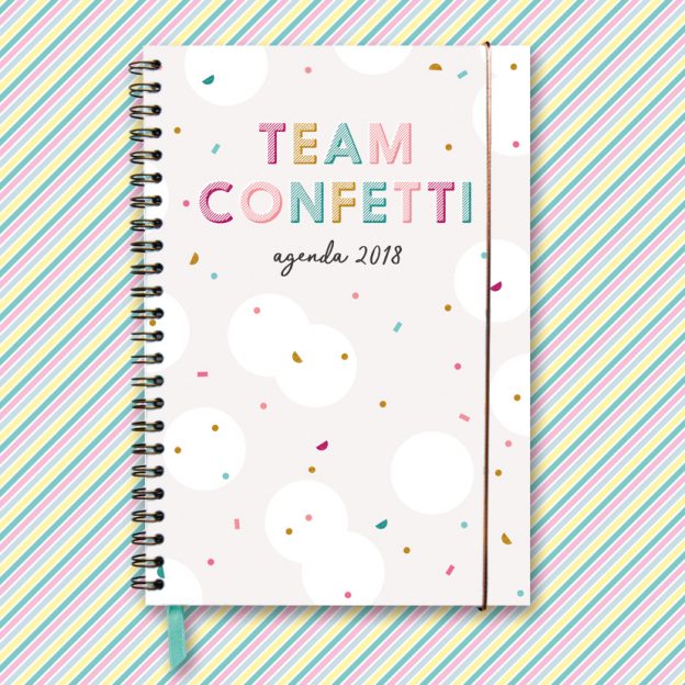 Team Confetti agenda 2018 pre-order update!